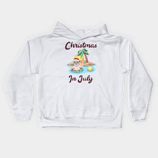 christmas in july creme Kids Hoodie